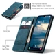 Чехол-книжка CaseMe из нубука для Samsung A25 Бирюзовый - изображение 4