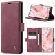Чехол-книжка CaseMe из нубука для Samsung S24 Ultra Бордовый - изображение 2