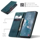 Чехол-книжка CaseMe из нубука для Samsung S23 Бирюзовый - изображение 5