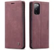 Чохол-книжка CaseMe із нубуку для Samsung Galaxy S20 FE Бордовий - зображення 2