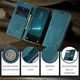 Чехол-книжка CaseMe из нубука для Samsung S22 Plus Бирюзовый - изображение 9