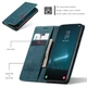 Чехол-книжка CaseMe из нубука для Samsung S22 Plus Бирюзовый - изображение 6