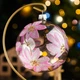 Ялинкова іграшка новорічна куля Santa Shop Магнолія Рожевий 10 см (4820001112436) - зображення 4
