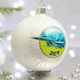 Новогодний шар на елку Santa Shop Патриотическая Все буде Україна - Дякую ЗСУ Белый 8,5 см (4820001103779) - изображение 2