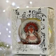 Новогодний шар на елку Santa Shop Берегиня с маками Белый/Красный 10 см (4820001112467) - изображение 6