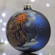 Ялинкова іграшка новорічна куля Santa Shop Дівчинка-Мотанка Синій 10 см (4820001112450) - зображення 3