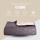 Покрывало Стиль Cube TM IDEIA 140х210 см шоколад/беж (8-32403*002) - изображение 2