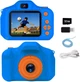 Детский фотоаппарат для девочек и мальчиков Fixget Kids Camera 1080P HD 32Гб SSD Синий - изображение 3