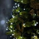 Світлодіодна гірлянда-нитка чорний дріт 300 LED Xmas рубін 15 м 8 режимів білий - изображение 1