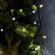 Світлодіодна гірлянда-нитка чорний дріт 300 LED Xmas рубін 15 м 8 режимів білий - изображение 2