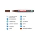 Маркер Edding Paint e-790 2-3 мм круглий коричневий (e-790/07n) - зображення 2