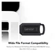 USB флеш накопичувач Lexar 64GB JumpDrive V400 Black USB 3.0 (LJDV400064G-BNBNG) - зображення 6