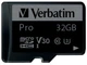 Карта памяти Verbatim Pro microSDHC 32GB UHS-I U3 V30 + SD-адаптер (47041) - изображение 2