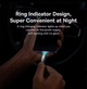 Кабель с подсветкой для быстрой зарядки Apple iPhone Baseus Glimmer Series Fast Charging Data Cable Type-C to Lightning PD 20W 1m шнур Черный - изображение 3