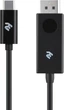 Кабель 2Е USB Type-C - DisplayPort (M/M) 1 м Black (2E-W1402) - зображення 1