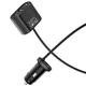 Автомобільний зарядний пристрій Hoco Z35 3 x USB-A + Type-C PD3.0 QC3.0 3A Black - изображение 2