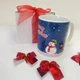 Новогодняя кружка “Merry Christmas” со снеговиком | Подарочная кружка к Рождеству в коробке с красной лентой - изображение 2