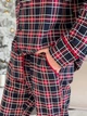 Мужская теплая пижама COSY с начесом "Oxford" 3XL красно-синяя KMW40 - изображение 7