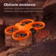 Квадрокоптер V66 Mini — дрон с 8K камерой, 180° поворотом, Wi-Fi FPV, дальность до 200 м, время полёта до 12 минут, оранжевый - изображение 8
