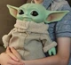 Игровая фигурка плюшевый Грогу (Малыш Йода) Star Wars в меховой куртке MATTEL 28 см Мандалорец Зеленый - изображение 5