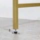 Консольний столик, консоль для вітальні з полицею VASAGLE GLAMOUR 100x80x35 Gold - зображення 5
