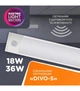 Світильник накладний світлодіодний з датчиком руху ELM Divo S 18W 6500К 26-0131 (26-0131) - изображение 3