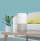 Очиститель воздуха 20 м² evoair YuvoSpin с УФ-C лампой и True HEPA фильтром, 4 скорости, ночной режим, антиаллергенная функция, блокировка экрана, окружающее освещение, белый - изображение 3