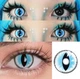Синие контактные линзы - Кэт блу 2шт. от ELITE Lens - изображение 4