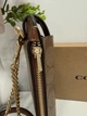 Coach C7397 Smartphone Shoulder COACH Coated Canvas Smooth Leather Signature Phone Crossbody Pouch Crossbody Pouch Crossbody Chain Smartphone Shoulder Bag Khaki - изображение 5