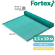 Сетка фасадная защитная, затеняющая Fortex 3,3x50 м, 165 м2, 60 г/м2, зеленая - изображение 3