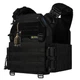 Плитоноска Warmor Gen.3 Cordura без подсумков ЧЕРНАЯ - изображение 1