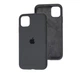 Чехол для iPhone 11 силиконовый Soft-touch Silicone Case Full Size (AA) Dark Grey - изображение 2