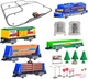 Уникальная Железная дорога Power Train 1067 см - Грузовая станция с загрузкой щебня - изображение 6