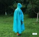 Дощовик пончо плащ-намет накидка від дощу Bluefield nylon silicone 15D довжина 130 х 85 см Розмір One Size блакитний - зображення 2