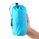 Дощовик пончо плащ-намет накидка від дощу Bluefield nylon silicone 15D довжина 130 х 85 см Розмір One Size блакитний - зображення 4