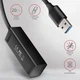 Хаб Axagon HUE-M1A SuperSpeed USB-A MINI hub, USB-A cable 20 см Black - изображение 4