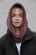 Тепла Шапка Капюшон Капор Теді На Флісі коричнева Without Bonnet Woman Коричневий (366825) - зображення 2