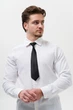 Мужской Укороченный Галстук На Резинке черный Without Vindzor Black - (365898) - изображение 2