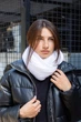 Женский Шарф-хомут Without Scarf Белый Зимний Теплый Мягкий - (363530) - изображение 1