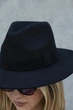 Женская Шляпа Fedora Черная С Лентой - (364886) - изображение 4