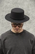 Мужская Шляпа Черная Однотонная Базовая Классическая Without Walter С Ремешком Black - (363056) - изображение 2