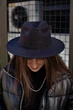 Женская Шляпа Fedora Черная Однотонная Without - (364892) - изображение 3