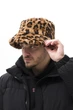 Чоловіча Шерстяна Утеплена Панамка Леопардовий Принт Without Malone Tiger Чорний (370697) - зображення 1