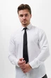 Мужской узкий классический галстук черный галстук Without Vindzor Black - (365896) - изображение 3