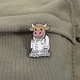 Значок (пин) BROCHE брошь бижутерия Медицина Бык-доктор Never tired, I enjoy working BRGV115139 - изображение 5