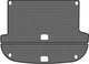 EVA коврик EVAtech в багажник авто для Santa FE (CM) 5 seats Hyundai 2006-2010 2 поколения SUV Korea Сота Серая Черный кант (HY33308BE2SGB) - изображение 1