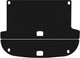 EVA коврик EVAtech в багажник авто для Santa FE (CM) 5 seats Hyundai 2006-2010 2 поколения SUV Korea Капля Черная Черный кант (HY33308BE2KBB) - изображение 1