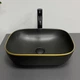 Умывальник VBI Ravenna black matt gold edge накладной VBI-011228 - изображение 3