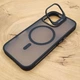 Чехол Baseus Smoke case Magsafe with Metal Stand для iPhone 17 Black - изображение 2