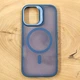 Чохол Baseus Smoke case Magsafe with Metal Stand для iPhone 17 Dark Blue - зображення 1